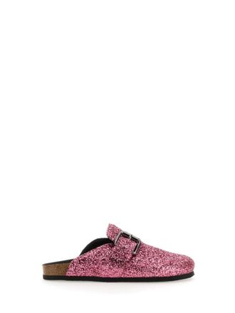 Philosophy di Lorenzo Serafini Glitter-Embellished Slip-On Sandals