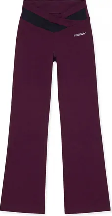 Freddy Leggings Flare Mano Pesca con Vita Alta a Incrocio
