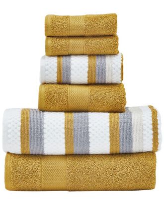 Modern Threads 6Pc Yarn Dyed Jacquard Towel Set