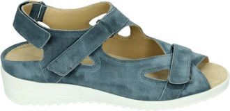 Durea Schoenen, Dames, Blauw, 41 EU, Su&egrave;de, 7419 G Sandaal