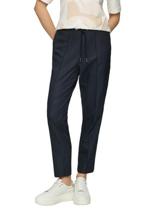 s.Oliver Black Label Jogger Pants S.OLIVER BLACK LABEL, Damen, Gr. 36, N-Gr, blau, Jersey, Obermaterial: 65% Polyester, 32% Viskose, 3% Elasthan. Futter: 100% Polyester, g