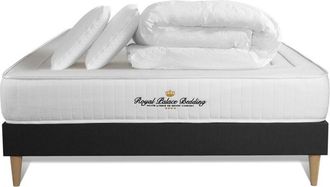 Royal Palace Bedding Pack Colch&oacute;n Negro Espuma Viscoel&aacute;stica 140 X 200