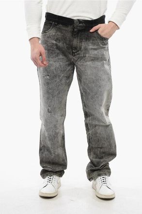 Balmain Stonewashed Straight-Leg Jeans 22cm size 32