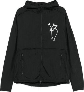 Yohji Yamamoto Graphic-print Hooded Jacket