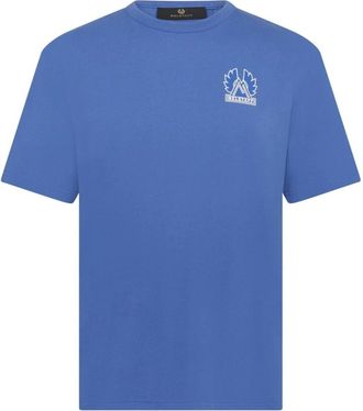 Belstaff T-Shirts, male, Blue, XL, Mountain T Shirt