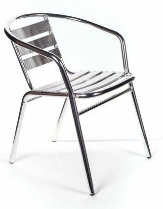 San Marco 2 sedie alluminio impilabili per bar