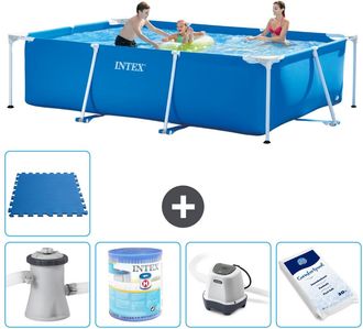 Intex Piscina Con Estructura Rectangular - 300x200x75 Cm - 7-piezas S30208