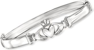 Ross-Simons Sterling Silver Claddagh Bangle Bracelet