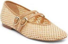 Dolce Vita Alenia Woven Mary Jane Flat in Natural Raffia at Nordstrom Rack, Size 6.5