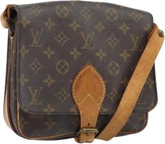 Louis Vuitton Pre-owned Vintage Canvas Cross Body Tas - Dames - Vintage Schoudertas - Bruin - ONE Size - Vintage