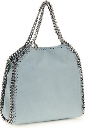 Stella McCartney Womens Falabella Mini Handbag Ice Blue Polyester Handbags Hand Bags