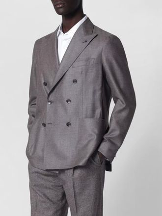 Tagliatore mens double breasted coat notch lapel