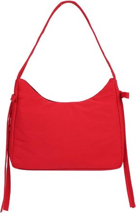 Generic Women Casual Tote Handbag with Bows Fashion Crescent Bag Y2K Nylon Shoulder Purse Solid Color Girls Outdoor Daily Bag