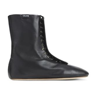 Celine Lace-up Boots, female, Black, Size: 8 1/2 US Ballet High Lace-up Boot