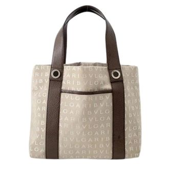 Bulgari Pre-owned Tote Bags, female, Beige, Size: ONE SIZE Pre-owned Canvas handbags