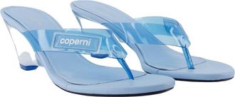 Coperni Womens Lift Sandal Blue Plastic