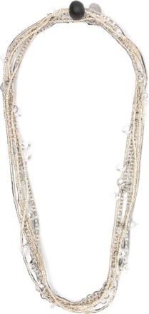 Maria Calderara Necklace Clear Crystal Sylver