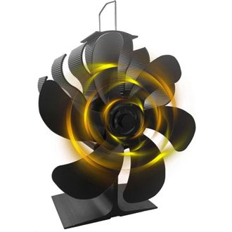 OEM Ventilador De Chimenea De 6 Aspas - Ventilador Para Estufa Alimentado Por Calor - Ecol&oacute;gico - Funcionamiento Silencioso -crezuo