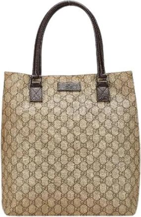 Gucci Pre-owned Plastic Tote Bag - Dames - Vintage Shopper - Beige - ONE Size - Vintage