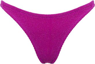 MC2 Saint Barth Woman Fuchsia Lurex Crinkle Cheeky Swim Briefs Naomi