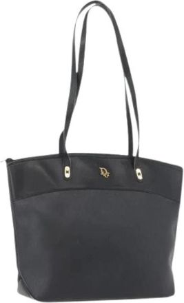 Dior Pre-owned Tote Bags, female, Black, Size: ONE SIZE Pre-owned Plastic Tote Bag