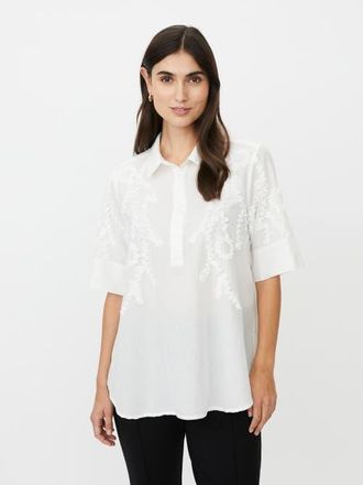 Masai MaGinovelle Embroidered Shirt in White at Nordstrom, Size X-Small