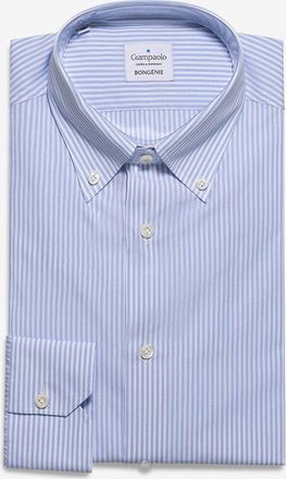 Giampaolo Gestreiftes Langarm-Hemd aus Baumwolle