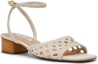 Steve Madden Jessie Ankle Strap Sandal in Bone at Nordstrom, Size 9.5
