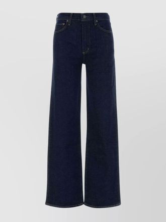 A Gold E denim wide-leg trousers