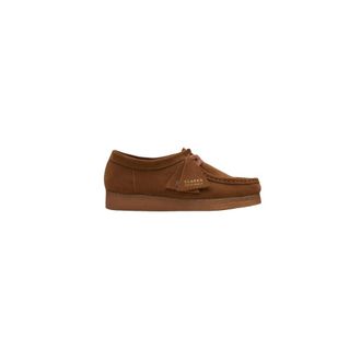 Clarks Zwarte Su&egrave;de Wallabee Schoenen - Heren - Veterschoenen - Bruin - 45 EU - Su&egrave;de - Schoenen
