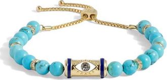 Alex and Ani Evil Eye Bead Bolo Bracelet in Gold at Nordstrom