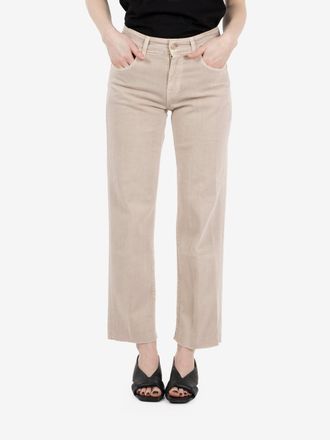 7 For All Mankind Calie straight ankle colored left hand ginseng