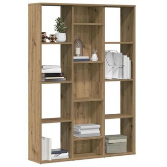 Berkfield Home Room Divider/Book Cabinet Artisan Oak 100x24x140 cm Engineered Wood in Brown | Size: 100 x 24 x 140 cm