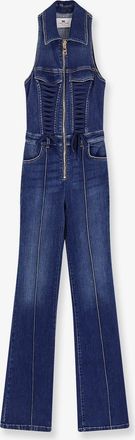 Elisabetta Franchi Tuta Urban in denim - ELISABETTA FRANCHI - gender_Woman