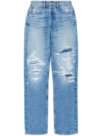 Re/Done Ruimvallende jeans - Blauw