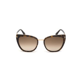 Tom Ford Brown Gradient Butterfly Ladies Sunglasses FT0717 52F 57