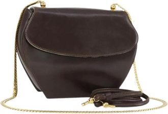 Gucci Pre-owned Cross Body Bags, female, Brown, Size: ONE SIZE Pre-owned Leather Crossbody Bag