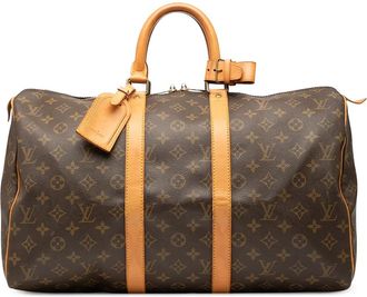Louis Vuitton 1990 Monogram Keepall 45 travel bag - Marrone
