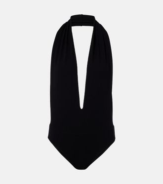 Gucci Halterneck open-back jersey bodysuit