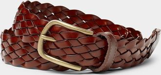 Le 31 Mens Braided leather belt Exclusive collection from Italy