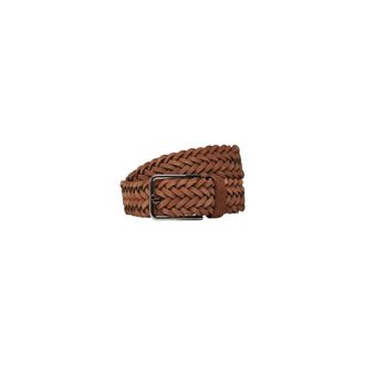 Calvin Klein Belts, male, Brown, Size: ONE SIZE Elegant Leather Belt with Classic Buckle