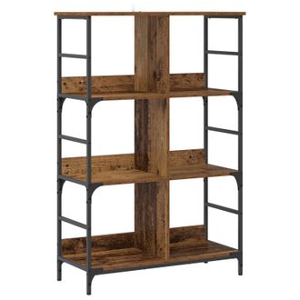 vidaXL Estante De Libros 4 Niveles 78,5 X 33 X 117,5 Cm Metal Pb Vidaxl