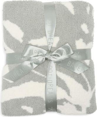 Barefoot Dreams CozyChic Painterly Floral Throw in Wave/Cream at Nordstrom Rack