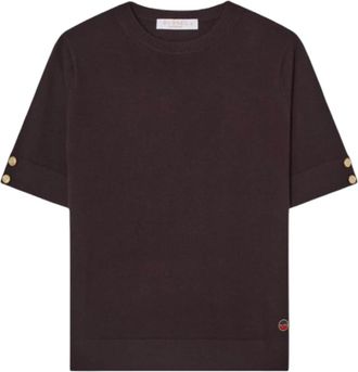 Busnel Lucca Top - Dames - T-shirts - Bruin - XS - Wol - Tops