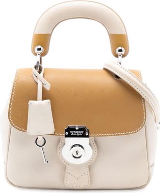 Burberry Pre-owned Burberry Small Grained Calfskin DK88 Top Handle Bag Ladies ITSAMSRL3335CAM