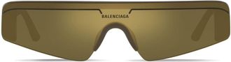 Balenciaga Ski Rectangle sunglasses - unisex - Acetate - One Size - Brown