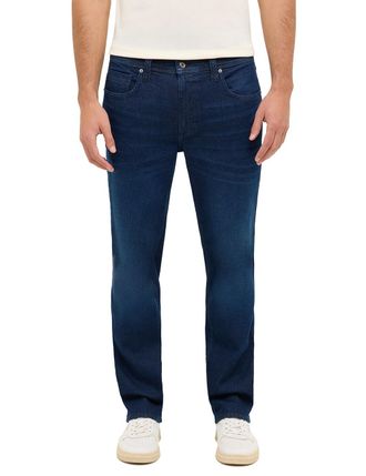 Mustang Stretch-Jeans MUSTANG Style Washington Straight, Herren, Gr. 32, L&auml;nge 34, medium schwarz 14, Denim/Jeans, Obermaterial: 99% Baumwolle, 1% Elasthan, r