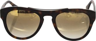Frankie Morello Ronde zonnebril - Heren - Accessoires - Bruin - Maat: ONE Size