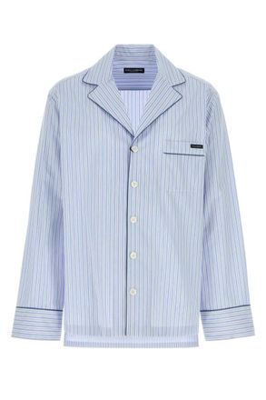 Dolce & Gabbana Light Blue Regular Stripes Shirt
