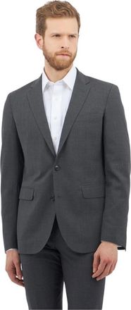 Brooks Brothers Milano Slim-fit Pakjasje- Twill- 2 Knopen - Heren - Business blazers - Grijs - M - Kostuums